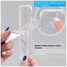 Meloenvias Funda para iPhone 16 6.1 Carcasa Antigolpes Reforzada Esquinas y Bordes, Antishock Anti Golpe Forro Protector de TPU + PC Color Transparente, Entrega Rápida, Enviado desde España - transparente - Ver 5