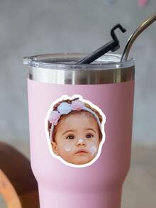 1-84 piezas Pegatinas de fotos personalizadas, pegatinas personalizadas, pegatinas de rostros, pegatinas de fotos para fiestas de cumpleaños de niños, pegatinas de patrocinio, pegatinas para botellas de agua, pegatinas para portátiles, adecuadas para aniversario, Día de San Valentín, Día de la Madre, cumpleaños, Día del Niño, Día del Padre, graduación, boda, inauguración de la casa, se pueden decorar la sala de estar, el dormitorio, la oficina, la sala de té, el hogar, el comedor, también adecuadas para Halloween, Navidad, calendario de vacaciones.