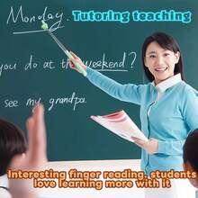 1pc Extendable Pointer Sticks, Stainless Steel Finger Pointers,Reading Assistance Tools, Assorted Colors (Blue, Purple, Yellow, Green, Pink)