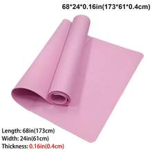 Yoga Mat With Shock Absorption, Versatile Sports/Practice Mat, For Living Room Floor Carpet & Home Use - Multicolor - View 21