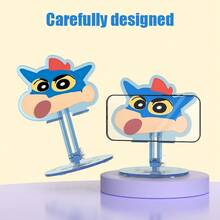 蜡笔小新多功能手机平板支架-超可爱亚克力折叠支架可调节角度｜活力“Biu~Biu~”治愈系小伙伴，用可爱治愈每一刻！ - 藍色 - 查看 7