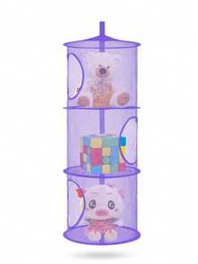 Socks Clothing Storage Net Or Hammock, 1 Piece Hanging Plush Animal Storage 3 Compartments Toy Net Hammock For Plush Animal Storage Net Material Animal Hammock Suitable For Children Girls Room When Not In Use, It Can Be Compressed And Does Not Take Up Storage Space Decoration (Suitable For Small Dolls) Bedroom, Storage Box, Home Storage, Women's White T-Shirt, Women's Black Pants, Women's Winter Clothes, Dresses,