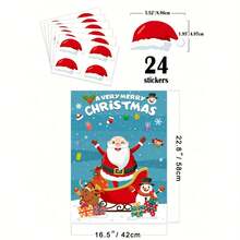 1 Set de Suministros para Fiesta de Navidad, Pegatinas de Dibujos Animados, Decoración, Juegos de Fiesta con Venda para los Ojos, Suministros para Fiesta de Navidad, Perfectos para Juegos de Fiesta de Navidad, Tema de Satanás - Multicolor - Ver 3