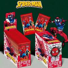 Marvel 6pcs Cards, Superhero Spider Man Series, Laser Flash Card Double-Sided 25 Small Card, High Appearance English Version Spider Man Collection Card Flash Card, LOMO Card, Anime Peripheral Equipment, Photo Collection Card, Exquisite Craftsmanship, Is A Must-Have Gift For The Spider Man Anime Series (Random Style)