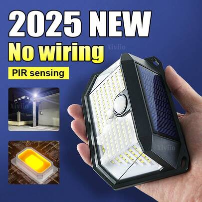 Solar LED Light, Dusk-To-Dawn Security Floodlight, Solar LED Roof Light | Auto On/Off, Lithium Battery Solar Power, High-Quality Garden Light, Suitable For Outdoor Stairs, Villas, Courtyards, Fences And Sidewalks | Perfect For Commercial Spaces