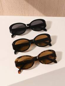 1/2/3 PCS Women's Bohemian Leopard Print Vintage Oval Fashion Eyewear For Holiday Outing, Daily Wear And Holiday Gifts For Summer Beach Vacation,Outdoor,Travel - Nhiều màu - Xem 7