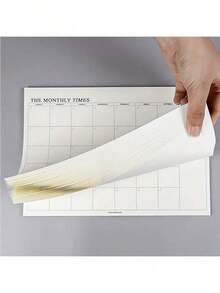 1/2 piezas Planificador mensual/semanal minimalista y fresco con hojas desprendibles en tamaño B5, agenda de trabajo/estudio, libreta de notas, esencial para volver a la escuela, cuaderno de notas de estudio estético y práctico