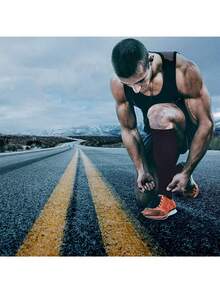 5/1 Pair Women & Men's Black Knee-High Compression Socks And Cycling Socks, Suitable For Running, Cycling, Fitness, Leggings, All Season, Boot Style, Knitted Socks, Great Gift For Family And Friends