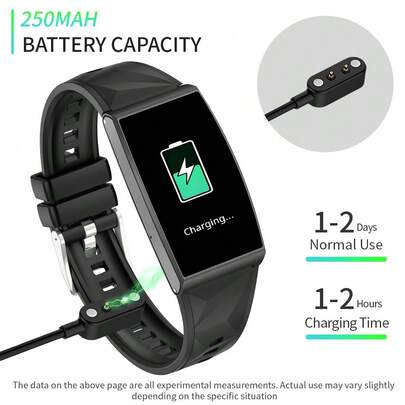 全新 1.47 英寸全触摸屏硅胶智能手环，男女适用，拨号/接听电话，计步器，卡路里计数器，多种运动模式，消息通知，闹钟，兼容 Android 和 IOS，是新年、情人节、复活节、母亲节、父亲节、万圣节、感恩节、圣诞节的绝佳礼物