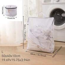 Upgraded 3D Thick Mesh Laundry Bag, Suitable For Washing Machine Use, Prevents Clothes From Damage, Deformation Or Entanglement, Also Can Be Used For Clothing Storage, Suitable For Home And Travel