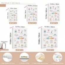 1 pieza Citas en español Cosas para recordar Arte de pared para niños Decoración de oficina de terapia en español Lienzos Arte de pared Carteles, Rincón tranquilizante en español Decoración de habitación de bebé