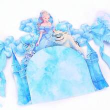 1pc Blue Dreamy Ice Princess 3D Pop-Up Greeting Card, Birthday Card, Home And Party Atmosphere Decorative Items, Wedding Gift Card, Surprise Gift For Friends, Gift For Mother, Gift For Girlfriend, Suitable For Valentine's Day