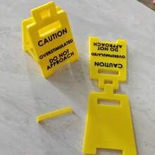 3D Printed Funny Warning Desk Sign - Avoid Overstimulation Office Decor, Modern Plastic Desk Warning Plaque, Suitable For Home And Workspace, No Power Needed, Desktop Accessory - Multicolor - View 9