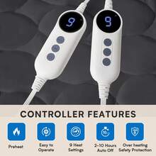 Heated Mattress Pad With 9-Level Heat Settings, 10H Auto-Off & Overheat Protection, Quick Warm-Up Electric Bed Warmer - Deep Pocket Design, Machine Washable, Quiet Operation, Energy-Efficient Heating System, Compatible With All Bed Sizes (Twin/Full/Queen/King) - Ideal For Cold Bedrooms & Winter Use, Heating Mattress Pad, King Size Mattress Heater Cover, Heated Pad For Queen Bed, Mattress Heater Pad, Queen Size Heating Mattress Pad