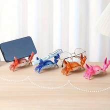 1 件螃蟹形多功能桌面配件，防水创意礼物，手机和眼镜架，举重手机支架，螃蟹形桌面收纳架