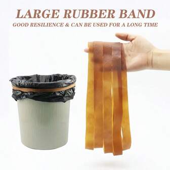 5/10/20条600*10mm加厚重型橡皮筋，特大尺寸加宽弹力橡胶圈，高弹力天然橡胶带，适用于货物装载、捆绑、垃圾桶