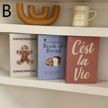 3 Peças Livros Decorativos Falsos Dobráveis, Livros Decorativos Minimalistas para Casa, Escritório, Showroom