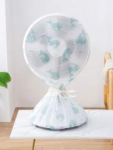 Patterned Waterproof Dustproof Fan Cover, Household Upright Fan Protective Cover, Non-Food Contact - Breathable Mesh Design; Universal Thickened Dust Cover, Household Protective Cover - Multicolor - View 17