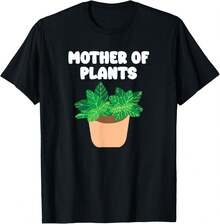 Mother Of Plants Nature Lover Gardening House Plant Parents T-Shirt - 黑色 - 查看 1