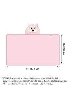 MICHLEY 1pc Baby Cartoon Hooded Towel, Unisex, Soft Swimming Bath Robe, Large Face Towel, 115cm/45.28in X 70cm/45.56in, Suitable For 0-7 Years Old Babies - Multicolor - View 5