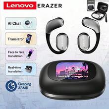 ERAZER Invested By Lenovo QT02 Bluetooth Earphones, Ear Hook, Support Multi-Language Real-Time Bluetooth Translation, Colorful Multifunctional Smart Display, ABS/PC Material, AI Wireless Earphones, Suitable For Office, Travel, Sports, Music, Earhook, Holiday Gift - one-size - View 3