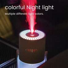 FIORIA 1 szt. obrotowy nawilżacz powietrza o kącie 45 stopni z efektem rozgwieżdżonego nieba, odpowiedni do biura, salonu, samochodu, sypialni, zasilany przez złącze typu C, duża wydajność mgiełki, cicha praca