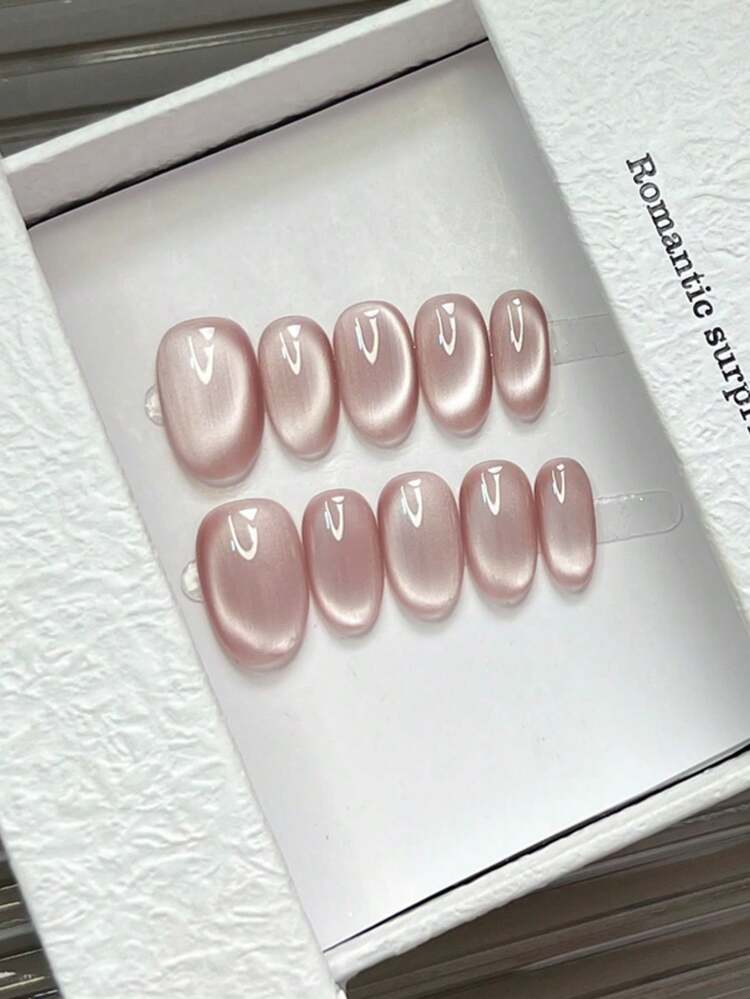 按压式假指甲美甲用品 - 粉色 - 查看 14