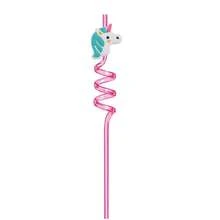 1/6Pcs Reusable Unicorn Straws, Plastic Colored Party Straws, Plastic Drinking Straws For Birthdays, Weddings, Hawaii Parties, Decorations, Easy To Clean, Cute Straws, Party Supplies, And Outdoor Gatherings - Multicolor - View 13