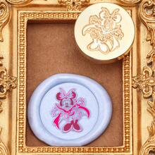 Disney 1 قطعة ختم شمع بموضوع هالوين بقطر 25 مم، ختم شمع نحاسي للأظرف، ختم هالوين، طقم ختم شمع لحفلات، طقم ختم شمع هدية