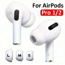 3 Pairs Of Cotton Replacement Ear Tips Compatible With AirPods Pro 1st/2nd Generation, Multi-Size, Skin-Friendly - Multicolor - View 4