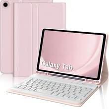 TenYide Detachable Bluetooth Wireless Keyboard Cover Compatible With Samsung Galaxy Tab A7 10.4"/A7 Lite/A7 Lite 8.7"/A8 10.5"/A8 LTE/S9 2025/A9 Plus 10.95/S9 FE 2025/S7 11"/S8 11"/S9+/S9 SE 2025/S6 Lite 10.4" Series - UK Layout. Multi-Angle Protective Case With Pen Holder, Magnetic Closure. Available In 4 Colors.