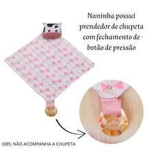 Baby Blanket Animals With Pacifier Holder For Girls And Boys