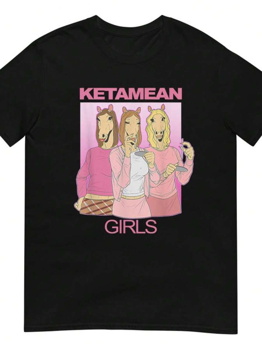Ketamean Girls Shirt Cute Graphic Tee For Everyday Wear Girls Birthday Gift - màu đen - Xem 1