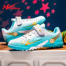 STARNOVO 儿童足球鞋，适合室内/人造草皮足球训练的男孩和女孩足球鞋，舒适的衬里，设计，时尚的运动，适合足球训练和比赛，专业足球鞋（本商品为标准尺码，如果您的脚型较瘦，建议订购小 1 码，如果您的脚型较厚，建议订购大 1 码）