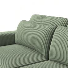 Multi Person Combination Sofa,Highly Resilient Sponge,Solid Wooden Frame,Single Seater Sofa,Storage Bench,Corduroy Sectional For Living Room,Anti-Scratching - Màu xanh Ô liu - Xem 11
