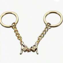 1 par, llavero personalizado para parejas, iniciales personalizables, romántico, grabado con láser, adecuado para llaves, bolsas, colgantes, se puede usar como regalo, Día de San Valentín, Halloween, Navidad