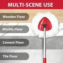 Spin Mop Set O - Ceda EasyWring 1 - System, Includes 2 Mop, 1 Mop Handle 30 - 58in Adjustable 4 - Section Pole 1 Spin Mop Base - 2 Đầu + 1 Tay Cầm + 1 Đế - Xem 8