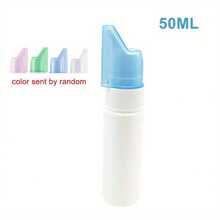 Nasal Irrigator Nose Wash Cleaner Bottle Spray Water Bottle Fine Mist Atomizer Portable Liquid Empty Container Travel Refillable - Blue and White - View 4