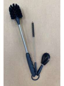 三合一长柄杯刷、吸管清洁器、瓶刷 - 尼龙刷毛刷，适用于清洁杯子、马克杯、茶壶、酒瓶、醒酒器等家居清洁用品