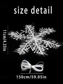 4/10pcs White Christmas Snowflake Decorations, Elegant Hanging Christmas Tree Ornaments, Plastic Glitter Snowflakes, Christmas Winter Wonderland Holiday New Year Party Home Decor, Perfect For Holiday Tree Decorations, Christmas Decorations, Christmas And New Year Celebrations Room Decor