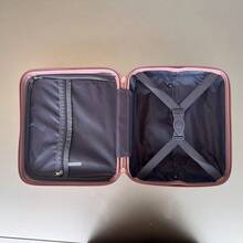 Frasqueiras De Viagem Necessaire ABS Rígido Maleta de Mão Organizadora maquiagem Rígida TOP - Rosa chiclete - Visão 6