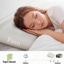 100 Natural Latex Pillow With Removable Cotton Cover Standard Firm Strong Support Premium Latex Bed Pillow For Sleeping Neck Pain Relief Help Head Support For Side Back Stomach Sleeper - Ivory - 查看 4