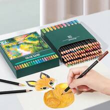24/36/48/72/120pcs Wooden Art Colored Pencils Set, Premium Colored Pencils, Water-Soluble & Oil-Based, Unbreakable Lead, Art Drawing Wooden Colored Pencil Set, Professional Color Painting Brush, Student Art Colored Pencil Brush