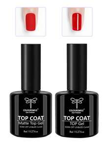 No Wipe Gel Top Coat, Shine Finish And Long Lasting, Soak Off LED Nail Lamp Gel Gifts For Women - Clear - View 9