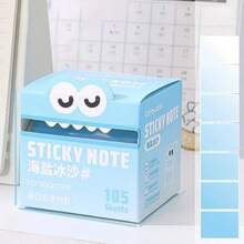 105pcs/Pack Pearlescent Transparent Memo Pad, Suitable For School Supplies, Gifts, Home Reminders, Highlighting, Note-Taking, Etc. - Multicolor - View 10