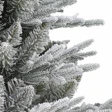 Lápiz de Abeto ártico preiluminado de 6 pies con 120 luces LED blancas cálidas - Abeto ártico flocado de 4.5 pies con 70 luces transparentes - Ver 6