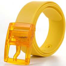 1pc Unisex Silicone Waist Belt With Plastic Buckle - Candy Color Slim Design, Suitable For Weddings, Parties And Daily Wear - Exquisite Gift Packaging, Special Occasion Apparel Accessory For Friends And Family, Minimalist Decor, High-Quality Item, Halloween, Christmas Gift