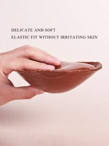 2pcs Brown Reusable Self-Adhesive Bra Lift Tape, Sticky Bra Pad Inserts To Create Fuller Bust Look For Small Chest Women, Suitable For Dresses, Bikinis Or Lightweight Summer Clothes - Brown - View 8
