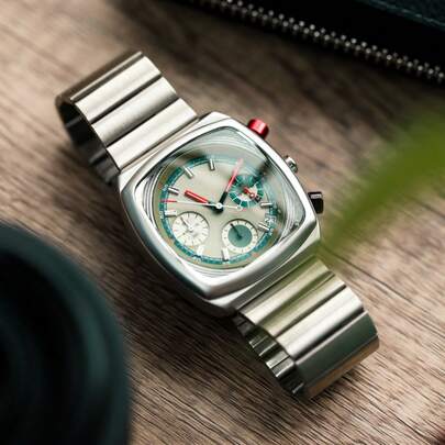 1pc CILOA Oversized Dial Wristwatch, Indie Art Style, Luxury Niche Brand, Casual Daily Wear, 2025 New Model