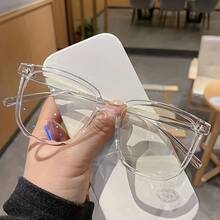 Lightweight Square Stylish Glasses With Lenses MPJD - Black - View 5